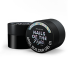 NAILSOFTHENIGHT Ariel gel 01 — gel constructor con escamas de yuki multicolores para uñas, 15 g