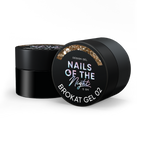 NAILSOFTHENIGHT Brokat gel 02 — gel de diseño con brocado multicolor y purpurina para uñas, 5 g