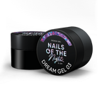 NAILSOFTHENIGHT Dream gel 03 — gel de diseño con increíbles hexágonos de diferentes tamaños y purpurina para uñas, 5 g