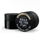 NAILSOFTHENIGHT Platinum gel - esmalte en gel 02: esmalte en gel dorado con una densa capa metálica para uñas, , 12 ml