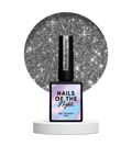 NAILSOFTHENIGHT Pina Colada gel polish - esmalte semipermanente reflectante gris para uñas, 10 ml