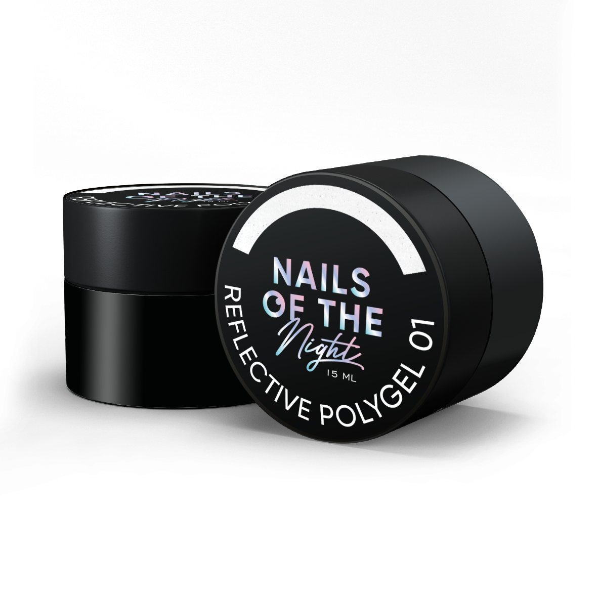 NAILSOFTHENIGHT Reflective Polygel 01 — Polygel reflectante líquido lechoso de nueva fórmula para uñas, 15 ml