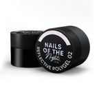 NAILSOFTHENIGHT Reflective Polygel 02: poligel reflectante líquido rosa pálido de nueva fórmula para uñas, 15 ml