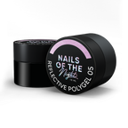 NAILSOFTHENIGHT Reflective Polygel 05 — Polygel líquido reflectante rosa de nueva fórmula para uñas, 15 ml