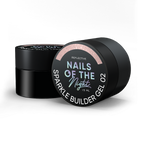 NAILSOFTHENIGHT Sparkle builder gel 02 — gel de construcción reflectante beige, 15 ml