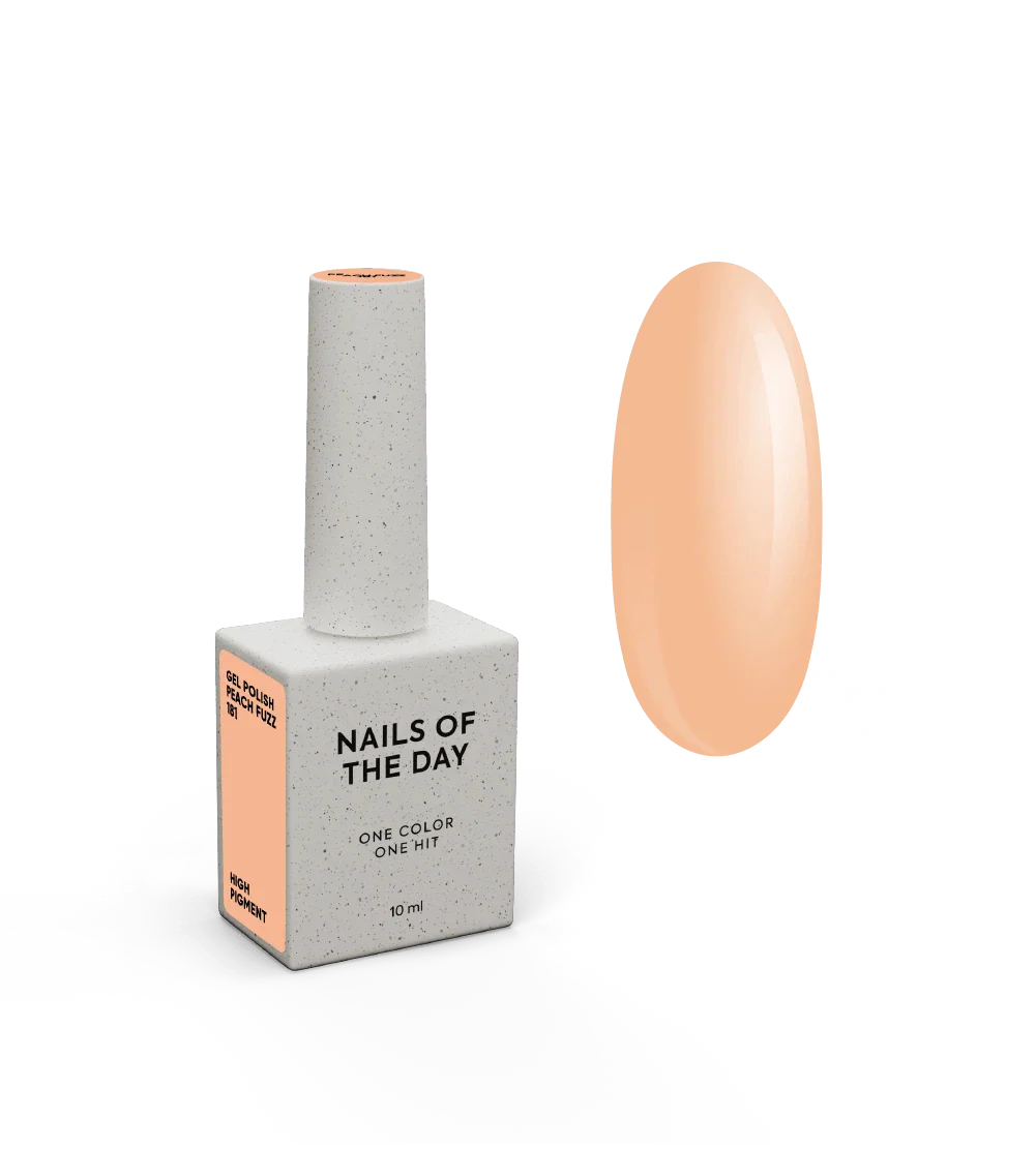 NAILSOFTHEDAY Let's Special Peach Fuzz: esmalte esemipermanente suave color melocotón para cubrir uñas en una capa, 10 ml