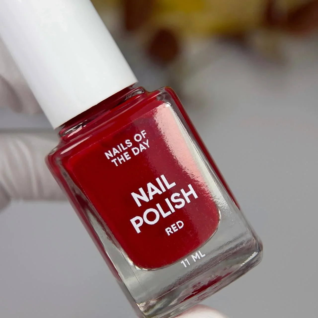 Nailsoftheday Nail Polish Red — esmalte de uñas rojo, 11 ml.