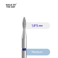Fresa Nailsoftheday Gota – Fresa de Diamante Gota Azul, 1,8*5 mm