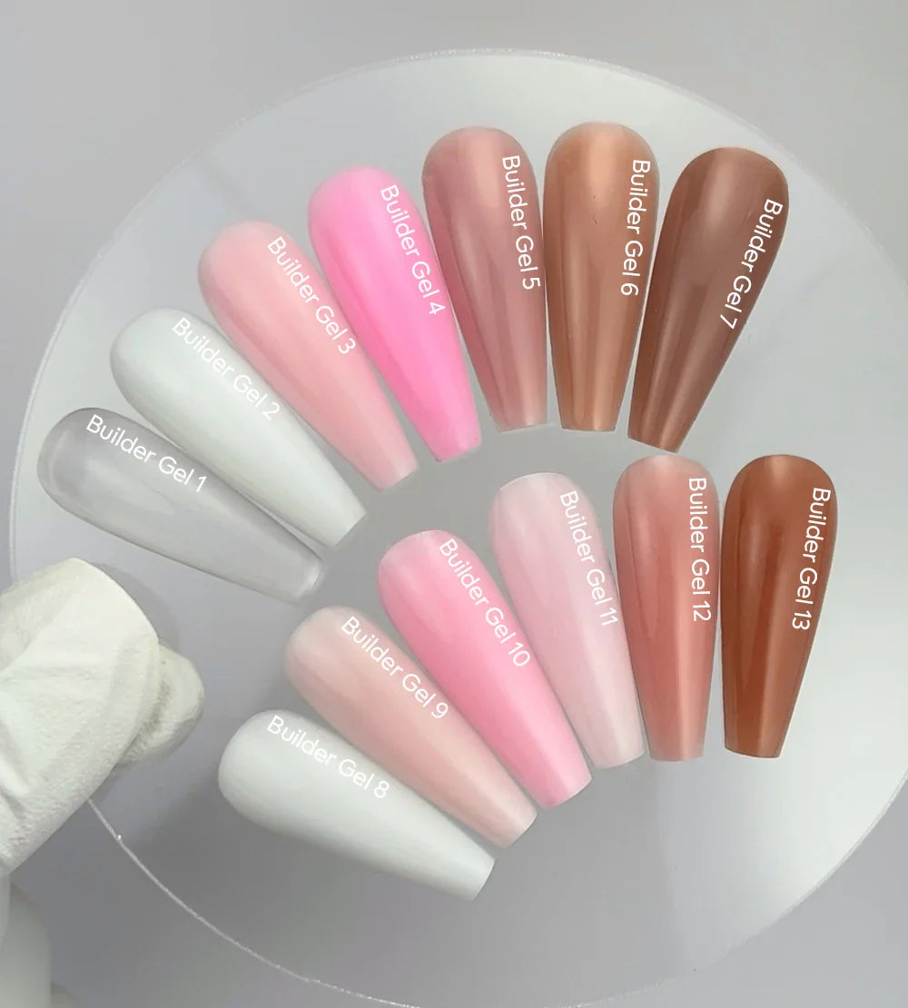 NAILSOFTHEDAY Builder Gel 01 — gel transparente para extensiones de uñas, 15 ml