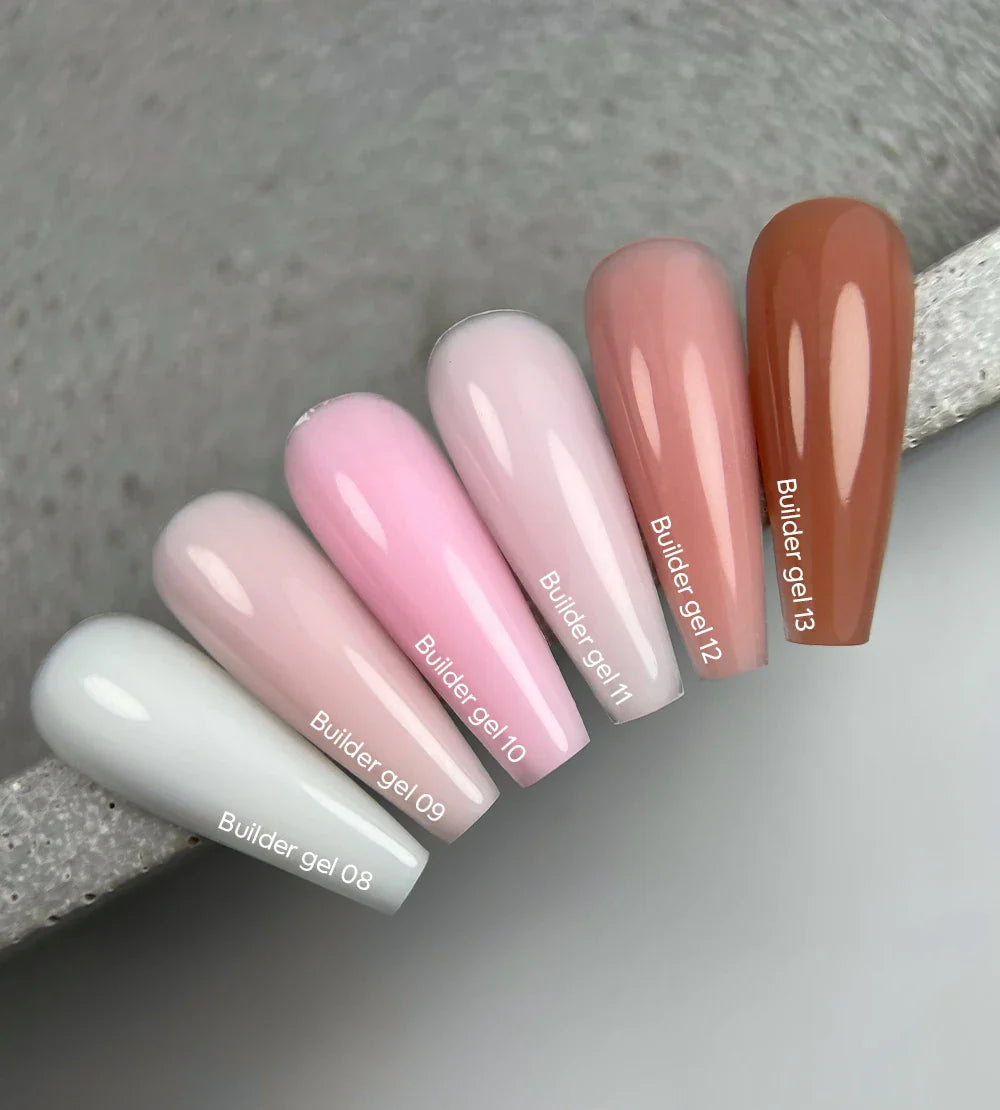 NAILSOFTHEDAY Builder Gel 09 — gel rosa lechoso para extensiones de uñas, 15 ml