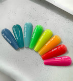 NAILSOFTHEDAY Builder Gel 42 — gel verde lima intenso para extensiones de uñas, 15 ml