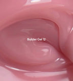 NAILSOFTHEDAY Builder Gel 12 — gel rosa nude para extensiones de uñas, 15 ml