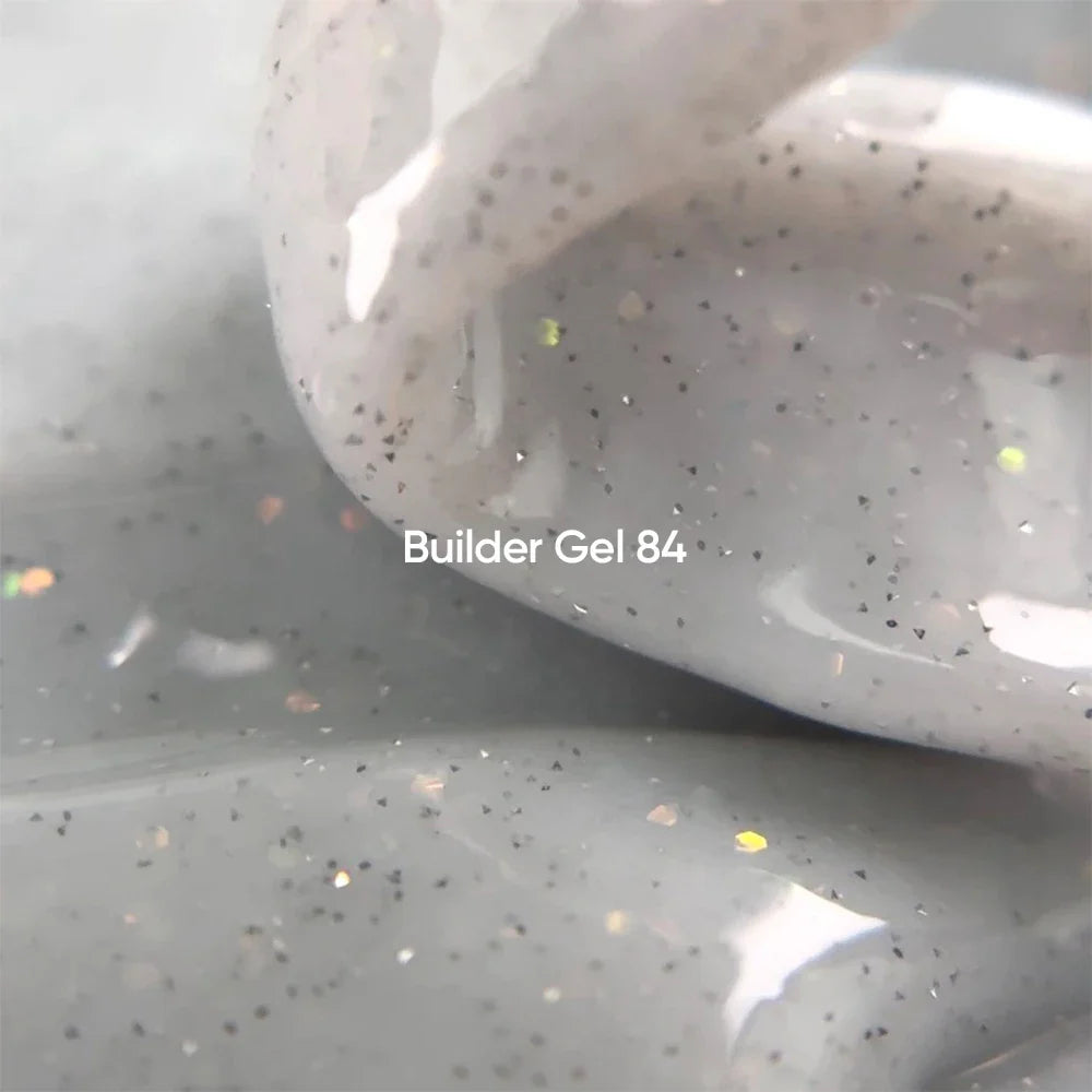 NAILSOFTHEDAY Builder Gel 84 — builder gel lechoso reflectante con brillo opal, 15 ml
