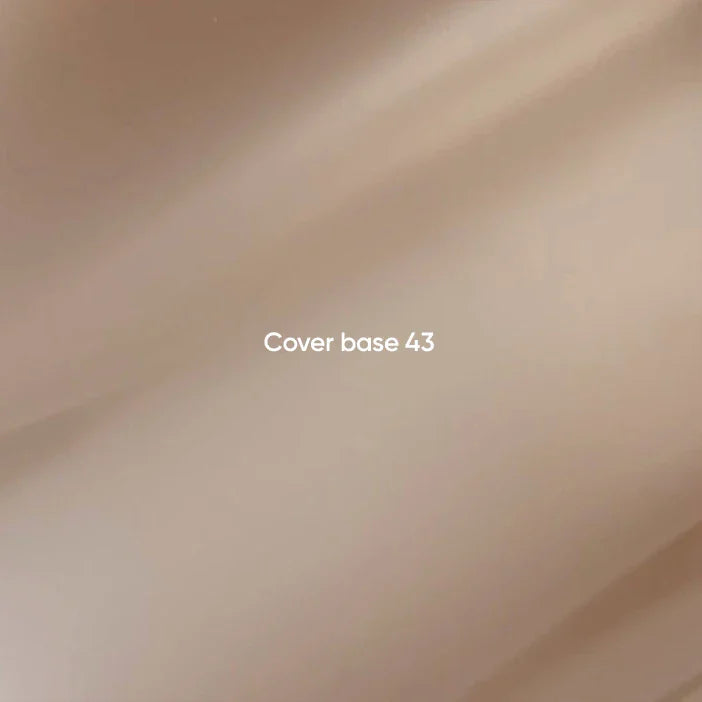NAILSOFTHEDAY Cover Base 43 Light Pigment – base para uñas beige semitransparente con pigmentación ligera, 10 ml