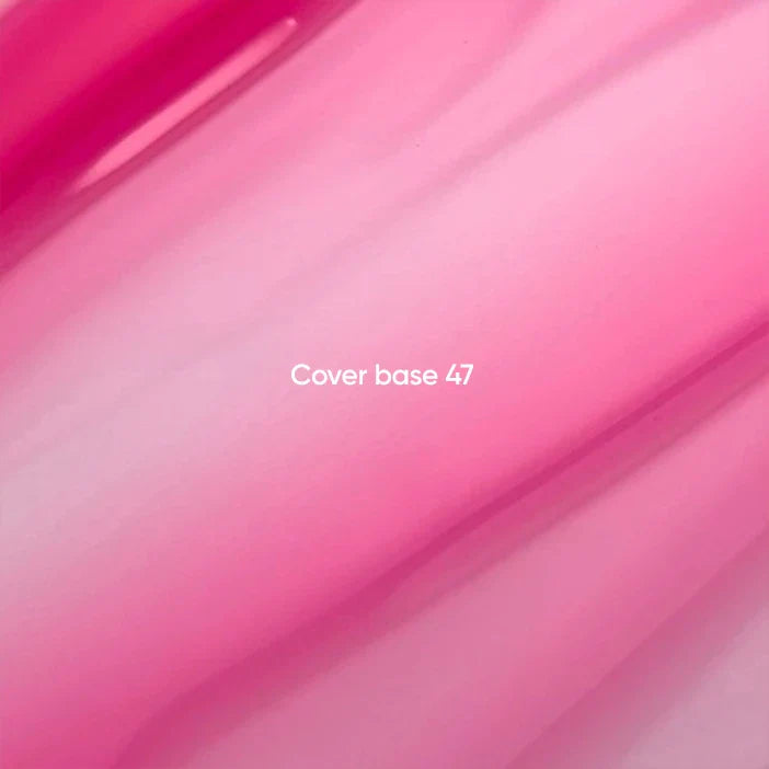 NAILSOFTHEDAY Cover Base 47 Light Pigment – base para uñas rosa intenso semitransparente con pigmentación ligera, 10 ml