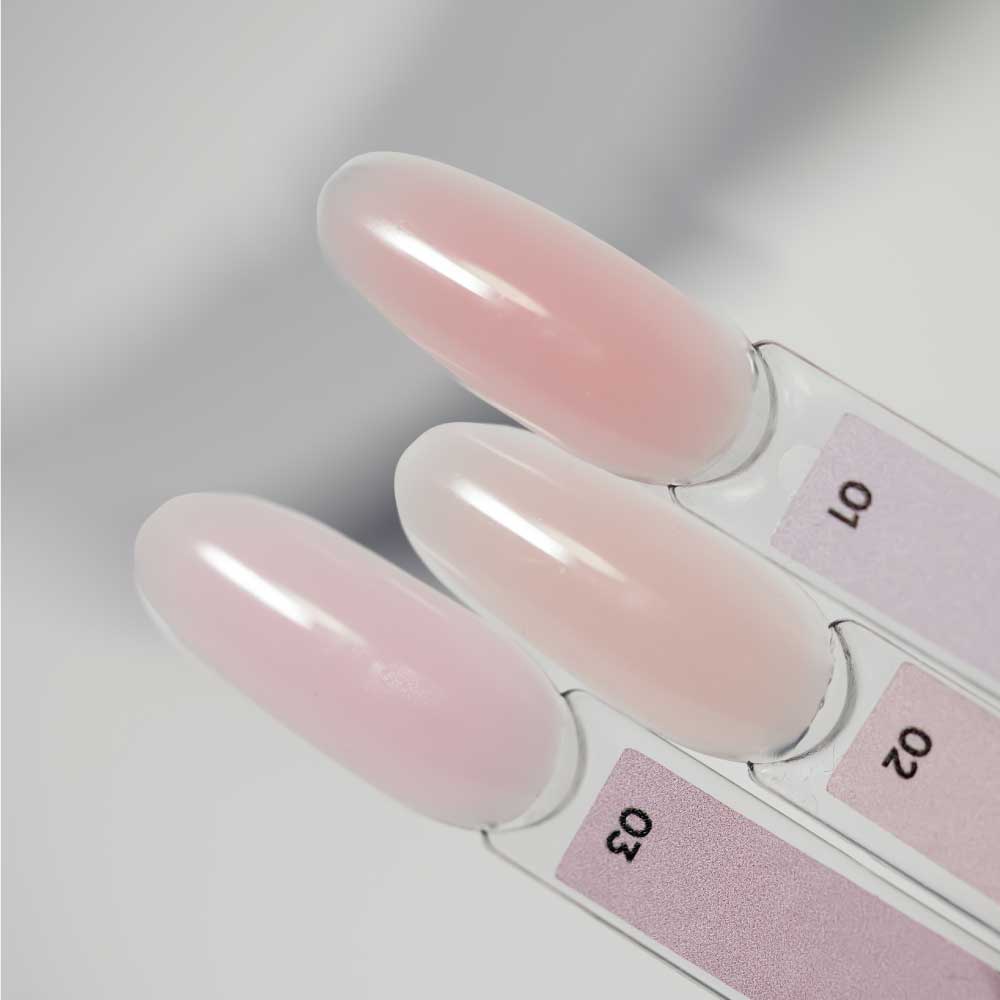 NAILSOFTHEDAY Polygel nude 03 — Polygel de grano fino color rosa pálido, 30 g