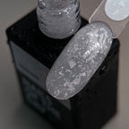 NAILSOFTHEDAY Potal base 14 – base lechosa suave con decoracion blanca elegante, 10 ml