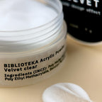 BIBLIOTEKA Polvo acrílico VELVET clear – transparente (fino), 5 g