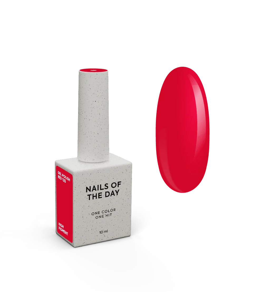 NAILSOFTHEDAY Let's Special Red: esmalte semipermanente  rojo especial que se superpone en una capa, 10 ml