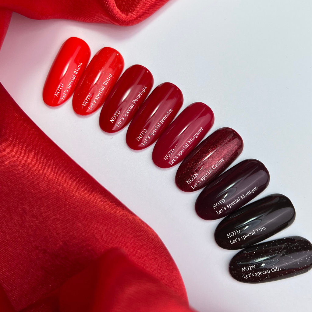 NAILSOFTHEDAY Let's Special Penelopa - Esmalte semipermanente color rojo profundo de Uñas 10ml