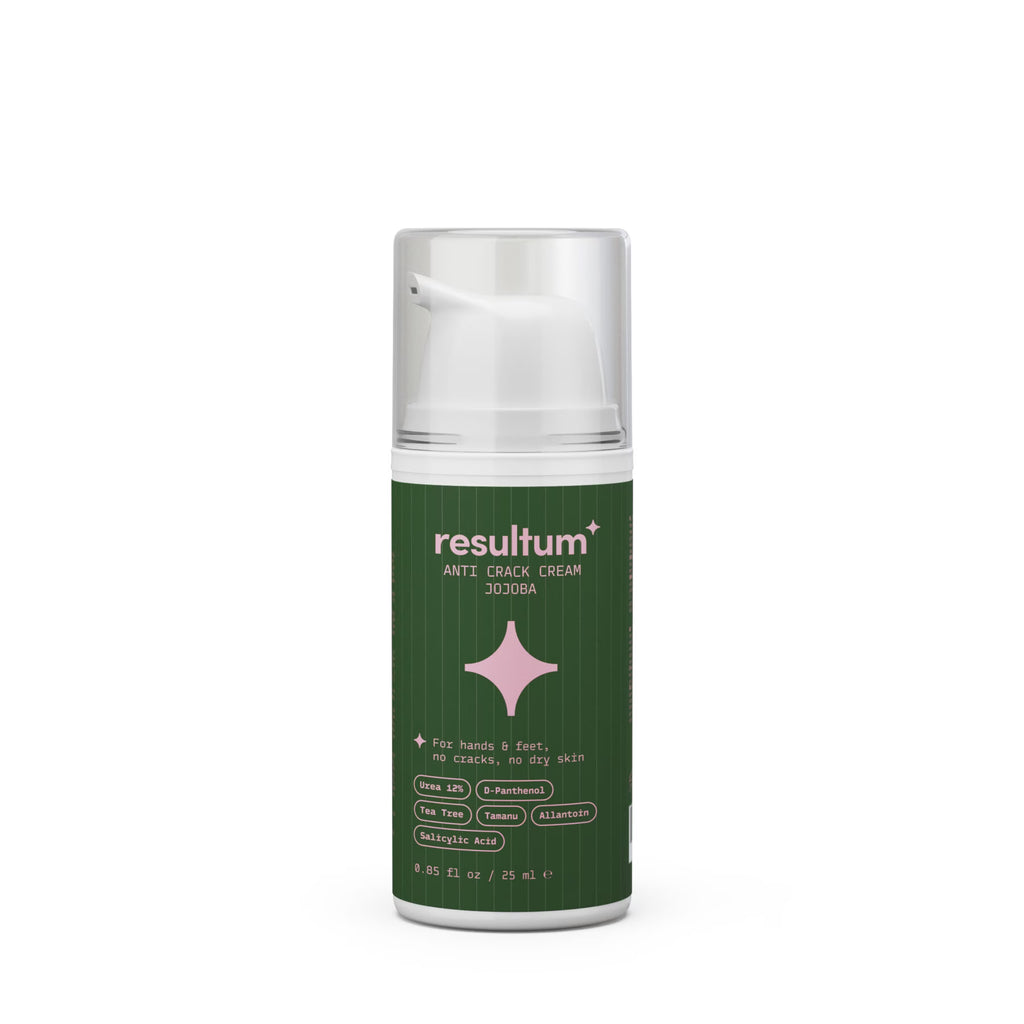 Resultum Anti Crack Cream Jojoba – Crema reparadora para grietas en manos y pies con aceite de jojoba