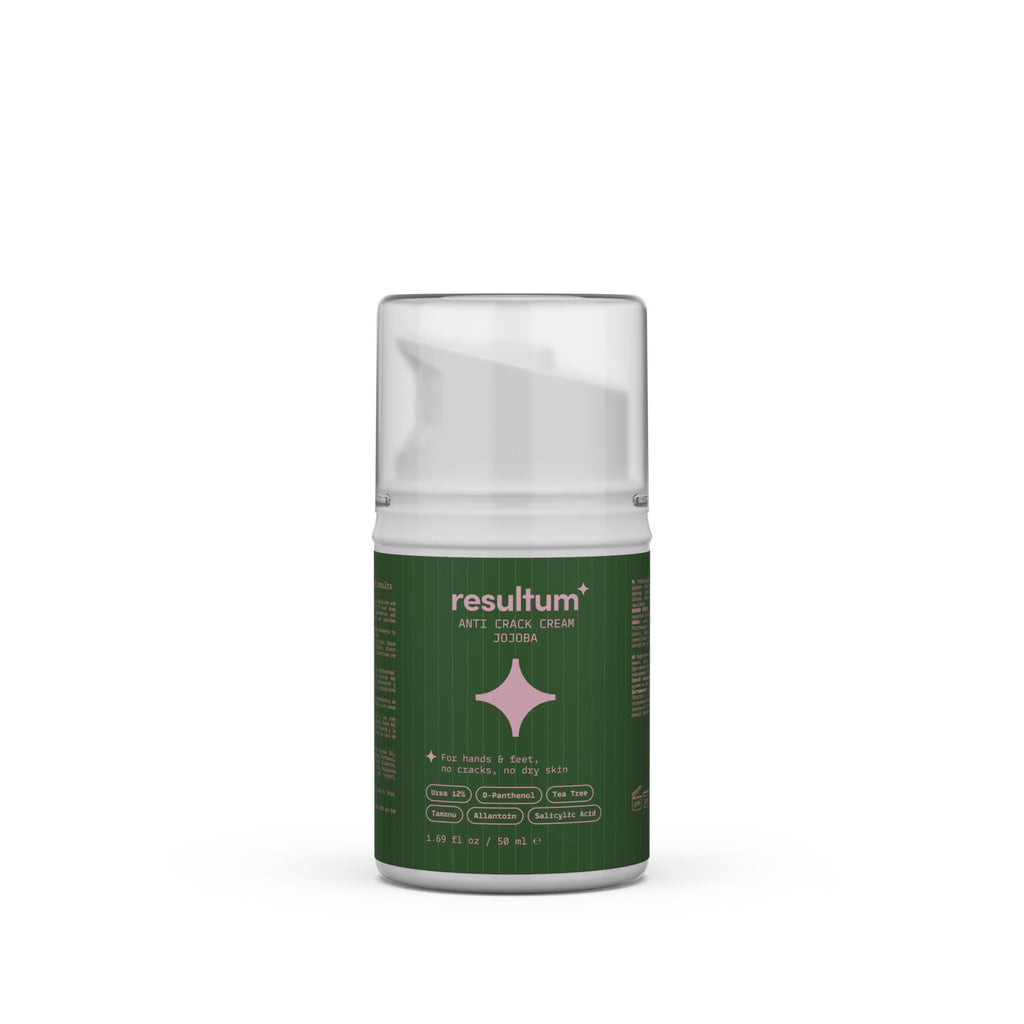 Resultum Anti Crack Cream Jojoba – Crema reparadora para grietas en manos y pies con aceite de jojoba