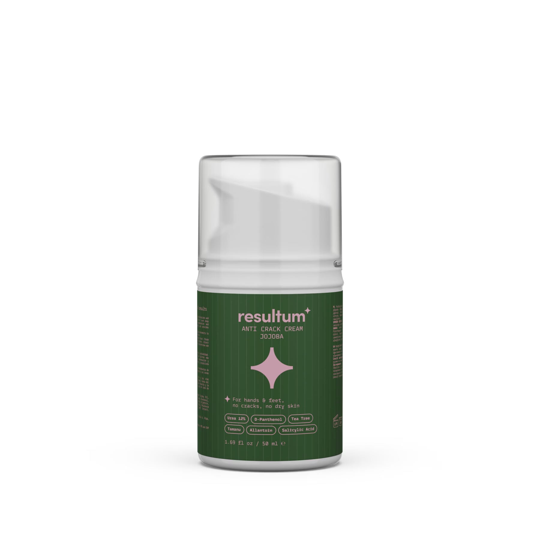 Resultum Anti Crack Cream Jojoba – Crema reparadora para grietas en manos y pies con aceite de jojoba
