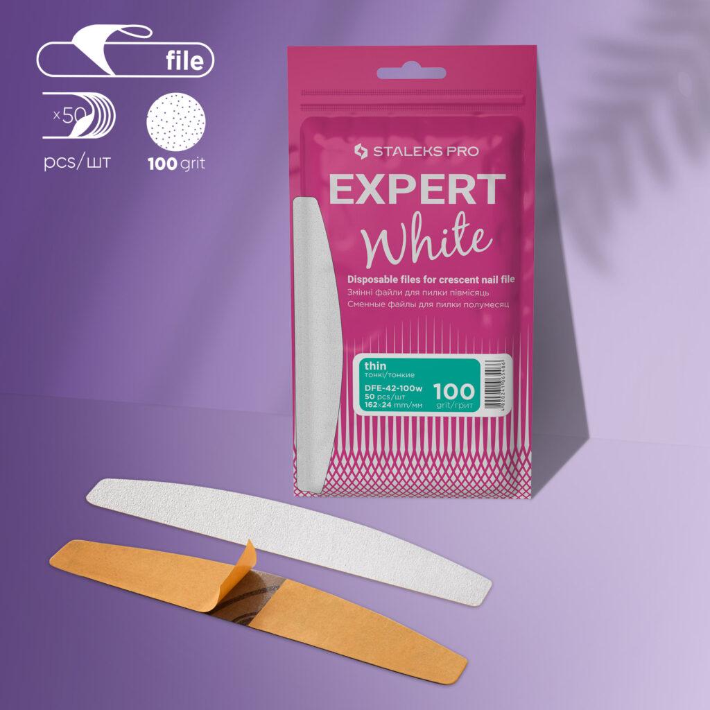 Recambios desechables con espuma. Saleks Pro Expert White. Curva, 25mm. 30 ud.