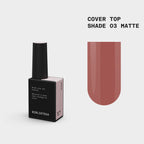 BIBLIOTEKA Matte Cover TOP № 03 Shade - Beige rosado frío, 10 ml