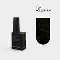 BIBLIOTEKA Top Coat sin capa pegajosa con filtro UV — Golden Ray, 10 ml
