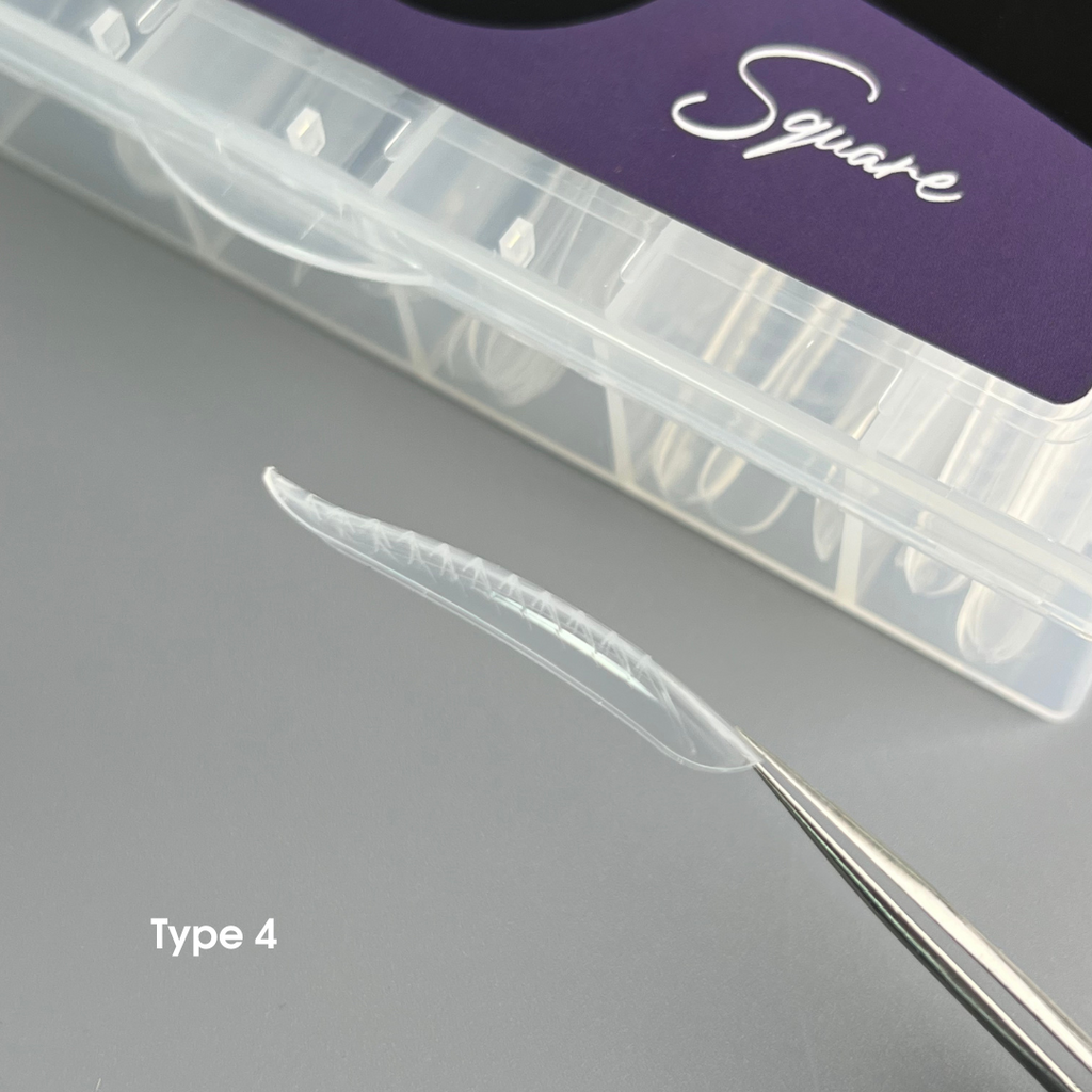 NAILSOFTHEDAY Dual Form Square (Type 4): formas superiores tipo cuadrado para uñas, 120 piezas