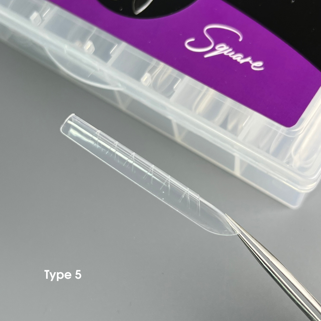 NAILSOFTHEDAY Dual Form Square (Type 5) — formas superiorestipo cadrado para uñas, 120 piezas