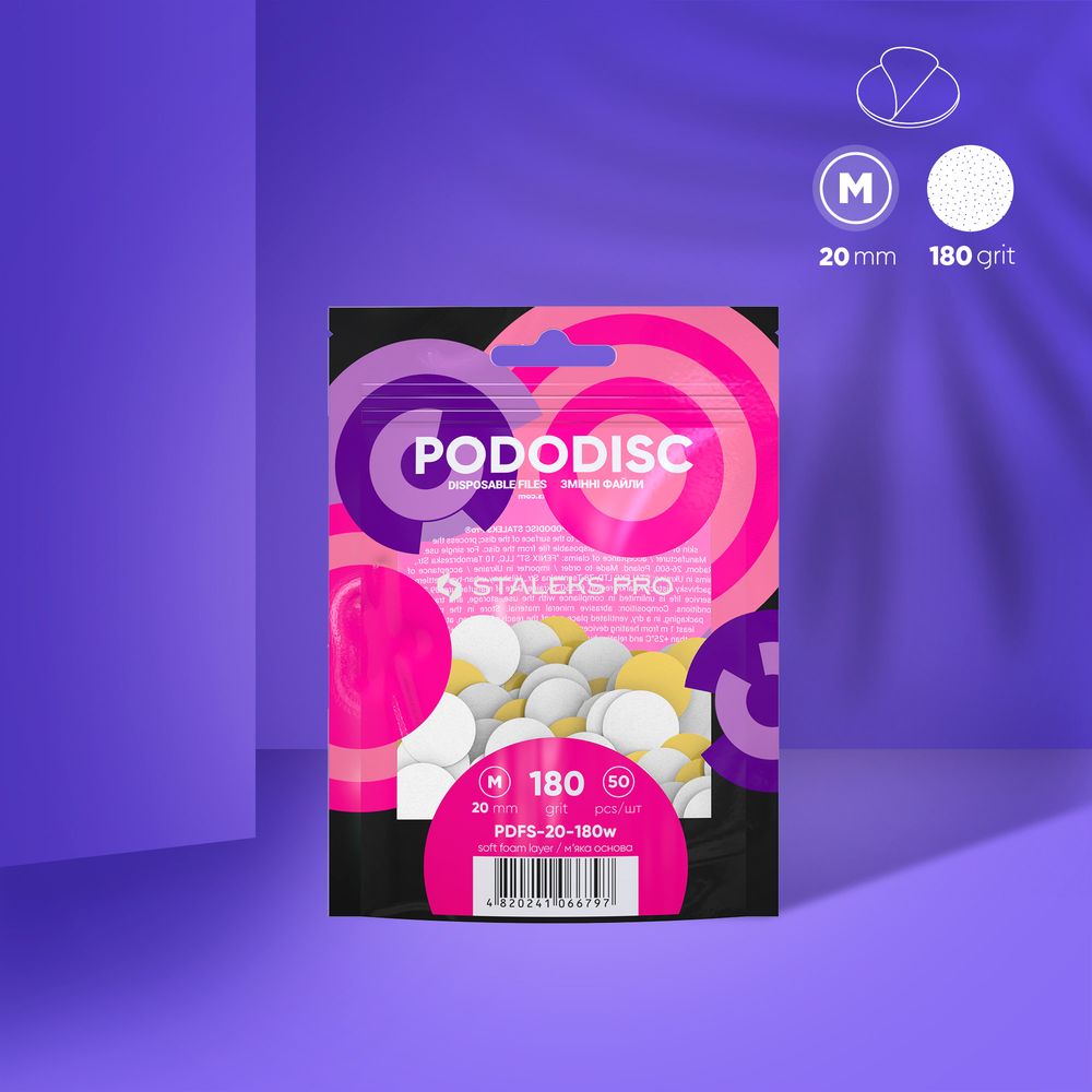Recambios desechables con espuma para Podo Disco. 50 ud.