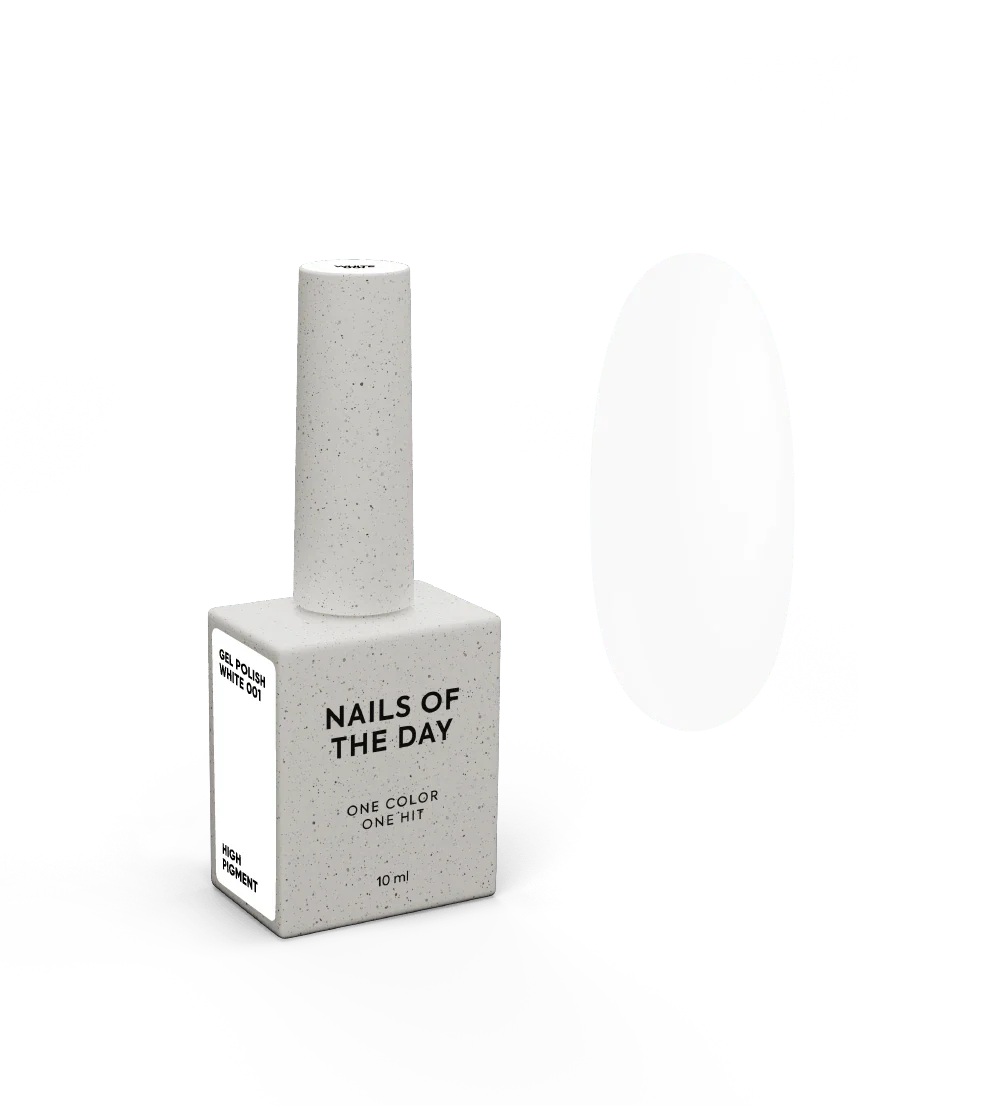 NAILSOFTHEDAY Let's Special White: esmalte semipermanente l blanco especial que se superpone en una capa, 10 ml